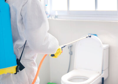 Our electrostatic cleaning and specialized equipment keeps spaces sanitized and germ free.