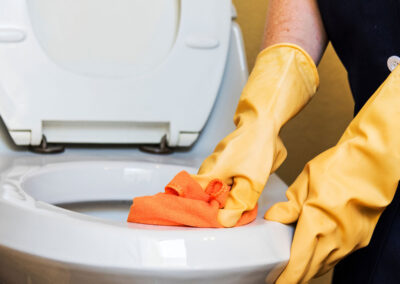 Keep your toilets and urinals clean and germ-free with a thorough cleaning service.